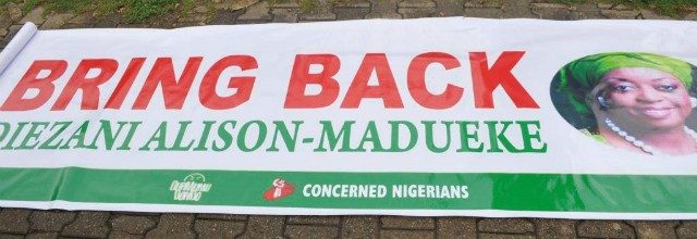 ...the banner taken to the headquarters of EFCC by 'Concerned Nigerians' under the auspices of 'Our Mumu Don Do' group...