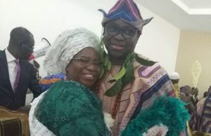 Photo: Fayose Bags Chieftaincy Title, Mother Celebrates Governor Ayodele Fayose of Ekiti State and his mother, Evangelist Olufunke Fayose...in joyous mood...