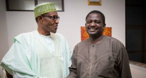 Cancellation Of FEC Meeting: Femi Adesina Defends Buhari, Says He’s Broken No Known Law Femi Adesina, right, with his boss, President Muhammadu Buhari...