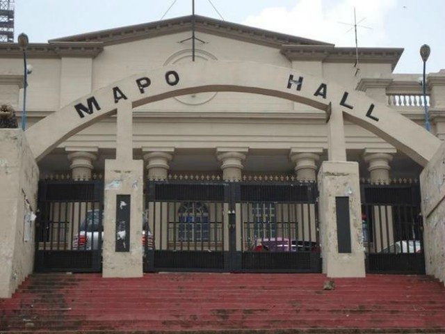 Mapo Hall...venue of the controversial coronation on Sunday...