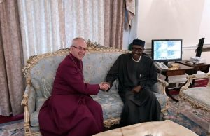 Read What Archbishop Of Canterbury Told Buhari On Friday President Muhammadu Buhari, right, with the Archbishop...