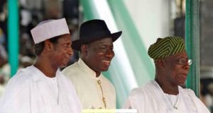 SERAP Accuses Obasanjo, Yar’Adua, Jonathan Of Wasting N11tn On Electricity L-R: Late President Yar'adua, exPresident Goodluck Jonathan and Former President Olusegun Obasanjo...