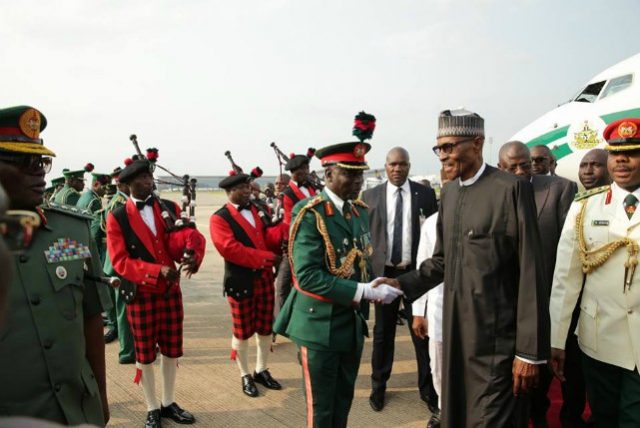 President Muhammadu Buhari arrives...jubilation everywhere...
