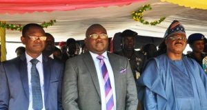 The Tech-U Ibadan And The University Ideal – Ademola Adesola L-R: VC, Tech U, Professor Ayobami Salami, Chief Adebayo Adelabu, CBN Deputy Governor and Oyo's Governor Abiola Ajimobi during a recent important TechU event within the campus...