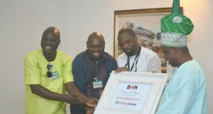 Best Of Nollywood: Ogun Governor Accepts Hosting Rights Seun Oloketuyi,Segun Arinze,Bolaji Amusan, with Governor Ibikunle Amosun...at the event...