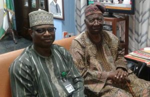 UCH’s Director Of Administration Hosts Akinkugbe Yemi Siyanbola, left, with the Doyen, Oladipo Akinkugbe...
