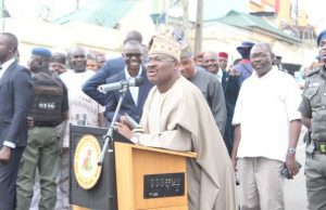 How Rehabilitated Oluyole-Apata Road Was Commissioned By Ajimobi Governor Abiola Ajimobi delivering his speech at the event...
