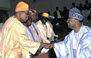 Ajimobi Explains Self, Says He Has No Plan To Depose Olubadan Governor Abiola Ajimobi exchanging pleasantries with Oba Lekan Balogun...