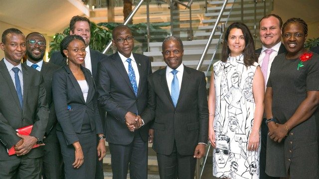 ...the IBTC team with Vice President Yemi Osinbajo....