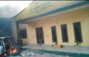 IPOB-Induced Clashes: Governors Engage In Top Level Consultations ...a Police Station in Aba believed to have been burnt down by separatists on Thursday...