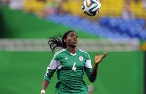 Enyeama, Ighalo, Martins For Oshoala Girls Football Clinic Asisat Oshoala...in action