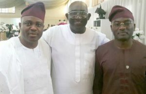 Photo: When Ogun Governor Joined Others To Honour Remi Ogunpitan’s Late Dad Aderemi Ogunpitan (middle) with Dayo Adeneye (D-One), (right) and Olabode Opeseitan at the reception…