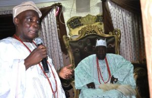 Gun Attack At Olubadan’s Palace: Why Oyo Government Should Be Held Responsible – Ladoja Senator Rashidi Ladoja, left, with the Olubadan, Oba Saliu Adetunji on the day of the 'gunplay'...