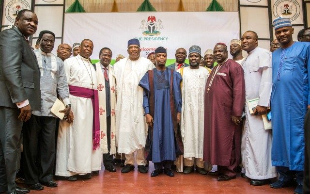 Vice President Yemi Osinbajo with others during the event...