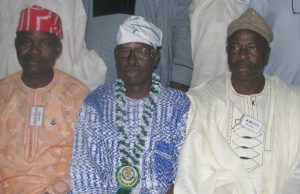 Lagelu Grammar School Ibadan’s Class Of ’82 In Classic Re-Union L-R: Dr Kamoru Ogunsesan, Col Bola Ogunsanwo and Sunday Amoo