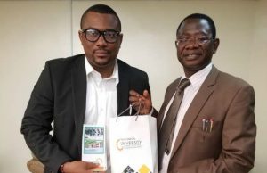 Photo: When Tech-U VC Met Representative Of Liberian Universities Professor Ayobami Salami, right, with the Liberian Universities' representative...