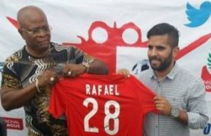 Abia Warriors Unveil Everton As New Manager Rafael Everton, right...