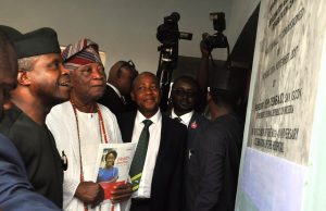 Osinbajo Storms Ibadan To Commission UCH’s Sir Kessington Adebutu Geriatric Rehabilitation Centre L-R: Vice President Yemi Osinbajo, Sir Kessington Adebutu, Professor Temitope Alonge of UCH and others at the commissioning exercise...