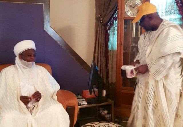 The Sultan of Sokoto, Alhaji Saad Abubakar, left, with Chief Olabode George...
