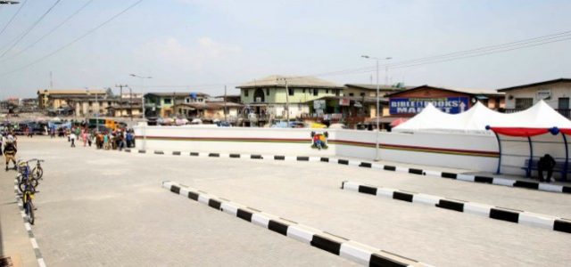 ...the layby built by Akinwunmi Ambode's government in Lagos State...