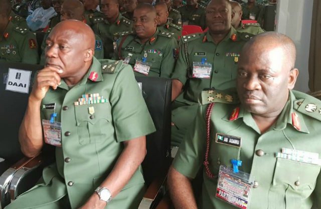 Nigerian Army Officers at a recent event