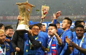 Martins Fires Shanghai Shenhua To Chinese FA Cup Victory Obafemi Martins, right, with other team mates celebrating their victory...