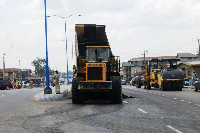 The on-going construction of Osun worker's Drive Olaiya-Itaolokan road