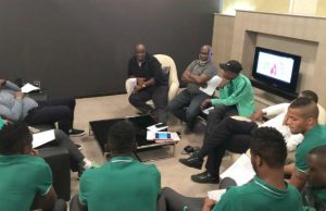 NFF, Super Eagles Sign Agreement Ahead Russia 2018 Super Eagles meeting NFF Officials