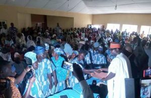 Itesiwaju LG Chair Swears In Caretaker Committee Members Caretaker Chairman of Itesiwaju Local Government, Hon. Niyi Adeagbo during the swearing in ceremony of the newly appointed Caretaker Committee members of his council area.