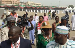 All You Need To Know About PDP Convention, How Secondus Emerged Chairman PDP strongman, Alhaji Atiku Abubakar, right, on ground at the Eagle Square in Abuja...