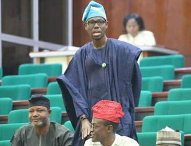 Honourable Adedapo Lam Adesina...on duty inside the House of Representatives in Abuja...