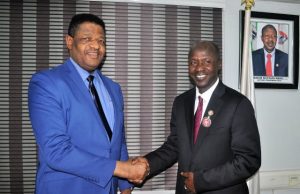 Corruption: ECOWAS Commission, EFCC Collaborate EFCC's Ibrahim Magu, right, with his visitor from ECOWAS...