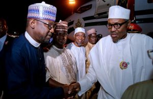 Violent Extremism: Buhari Harps On Importance Of Regional Cooperation, Information Sharing President Muhammadu Buhari, right, with others...when he arrived in Jordan...