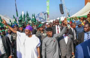 FG Ready To Empower 20,000 People In Osun State Professor Yemi Osinbajo, Governor Rauf Aregbesola and others in Osun State...