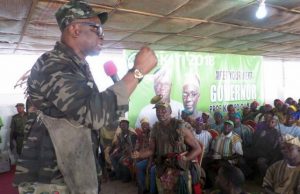 How Pregnant Woman Was Killed By Herdsmen In Ekiti Governor Ayodele Fayose, left, addressing the Local Hunters in Ekiti..