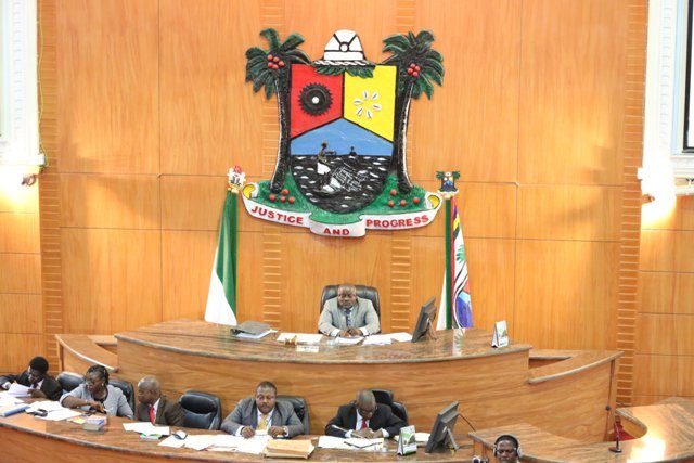 Lagos State House of Assembly in session...