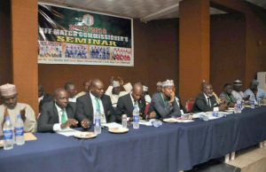 NFF Charges Match Commissioners To Enhance Capacity Amaju Pinnick and others at the Seminar...