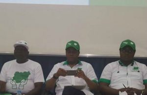Obasanjo’s Loyalists Here With ‘Coalition For Nigeria Movement’ L-R: Prince Olagunsoye Oyinlola, Mr Donald Duke and another member of Coalition for Nigeria Movement...
