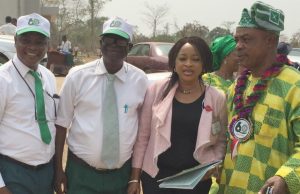 Photo: Ajimobi’s SA On Education, Parrot Publisher Add Colour To Lagelu Grammar School’s 60th Anniversary Celebration L-R: PMParrot's Olayinka Agboola, Professor Olufemi Omisore, the National President of Lagelu Grammar School Old Boys' Association, Dr Bisi Akin-Alabi and Mr Tope Onipede, the current Principal of the School...during the week...