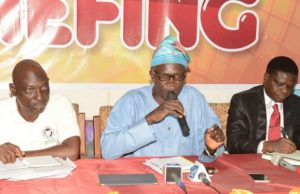 Environmental Laws: Oyo To Seal Houses Without Waste-Bins From left: Assistant Director, Environmental Health Services, Oyo state Ministry of Environment, Mr Taiwo Olaiya, Commissioner for Environment, Mr. Isaac Ishola and Permanent Secretary in the Ministry, Mr. Gabriel Oguntola at a briefing by the Commissioner on Environmental related issues in Ibadan on Wednesday