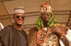Shina Pella Congratulates Gani Adams, On His Installation As Aare Ona Kakanfo Shina Peller, right, with the new Aare Ona Kakanfo, Dr Gani Adams - after his installation...