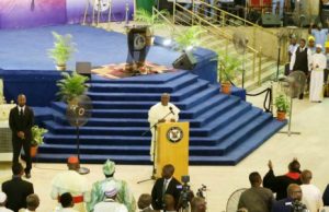 Lagos Holds Annual Inter-Denominational Service Governor Akinwunmi Ambode of Lagos State…delivering his goodwill message at the Inter-Denominational Service…