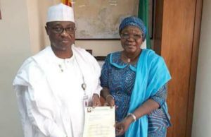 Day Bovas-Petroleum Boss Got Rewarded By NNPC’s MD ...NNPC Group Managing Director, Dr. Maikanti Baru, left, with BOVAS' Mrs Samson...