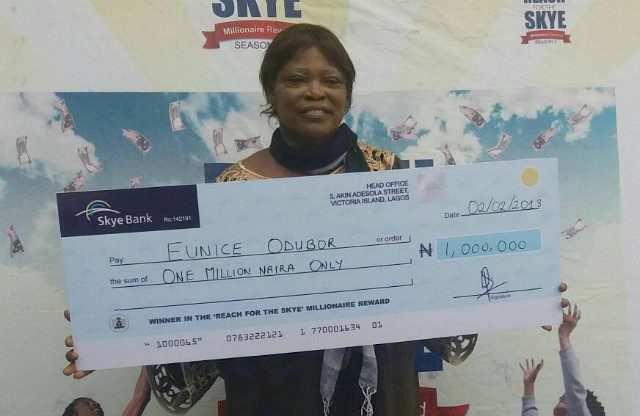 Mrs Eunice Odubor...the new Millionaire...