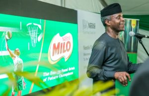Photo: Osinbajo Commissions New Nestle Milo Ready-To-Drink Factory Professor Yemi Osinbajo at the Nestle event in Ogun State...