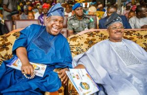 Ajimobi Witnesses How Senator Buhari Empowered His People Senator Abdulfatai Buhari, left, with Governor Abiola Ajimobi at the event...
