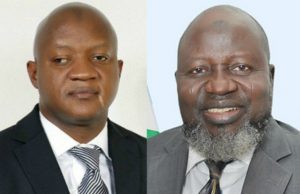 Meet Oyo APC’s ‘Serious’ Guber Aspirants: Their Chances, Limitations Two Barristers...Akeem Agbaje, left, with Adebayo Shittu...serious contenders...