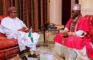 Olu Of Warri Visits Buhari, Assured Of Niger Delta’s Development President Muhammadu Buhari, left, with the Olu Of Warri, His Royal Majesty Ogiame Ikenwoli