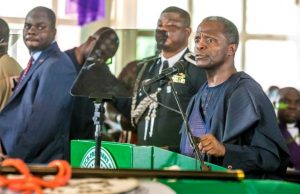 Ekweme Burial: FG Renames University After Him Vice President Yemi Osinbajo...speaking during the church service...