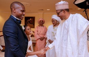 Photos: Buhari, Governors Attend The Wedding Of Osinbajo’s Daughter In Abuja President Muhammadu Buhari, right, with his wife, Aishat, Mrs Dolapo Osinbajo and the new couple...